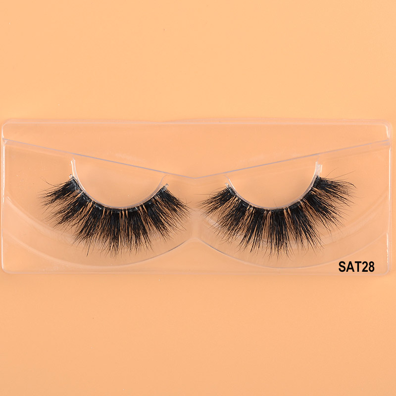 25 mm 3D norkové mihalnice Clear Band False Strip Lashes