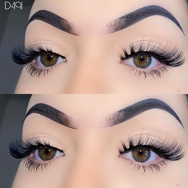 Natural Look L Curl Mink Fluffy mačacie mihalnice