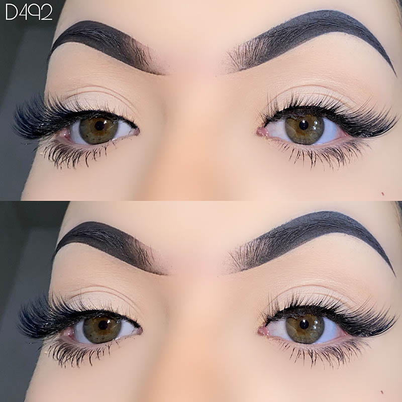 5 párov Wispy Lashes Krídlové mihalnice prirodzeného vzhľadu 7 mm-17 mm