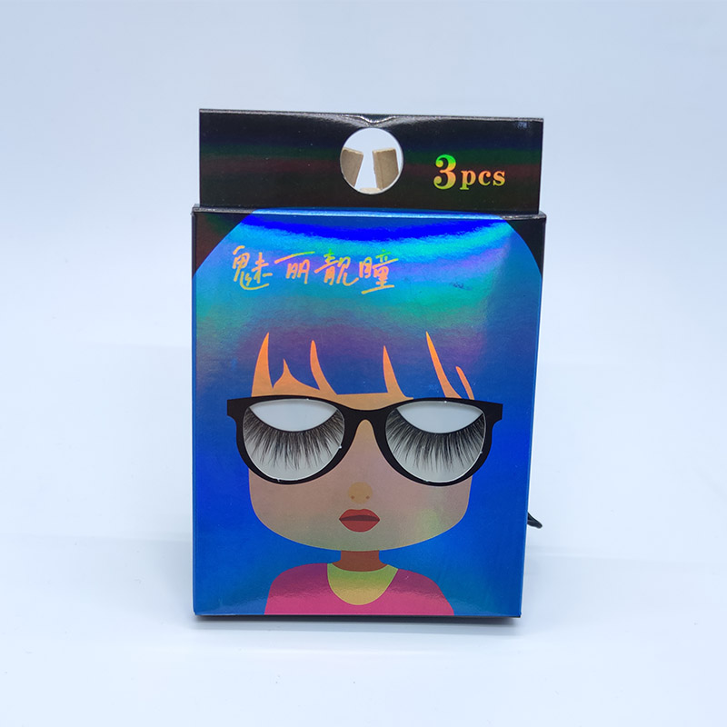 Prirodzený vzhľad Wispy Lashes 3D mihalnice 3 viacnásobné balenie mäkkého bavlneného pásu